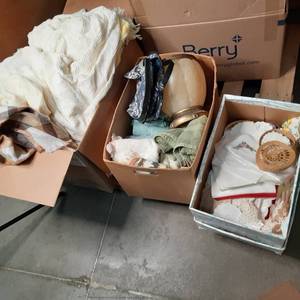 (3) Boxes of Towels, Blankets, Napk...