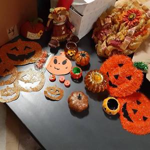FallHalloween Decor Lot See Photo...