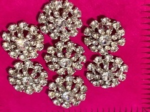 lot 135 image: Vintage Paste Jewel Buttons