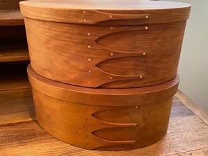 lot 140 image: Two Shaker Boxes by R. J. Monroe