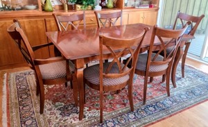 lot 1 image: Beautiful Stone and Nichols Dining Set