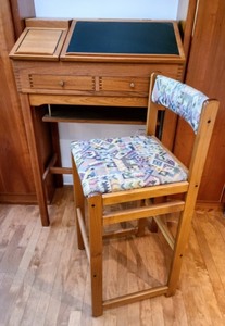 lot 6 image: Unique Desk and Stool by d-Scan