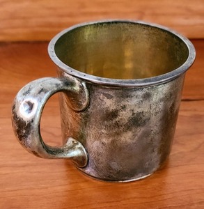 lot 14 image: Vintage Sterling Childrens Cup and Utensils