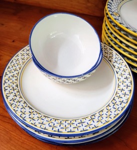 lot 47 image: Portugal Painted Dishes