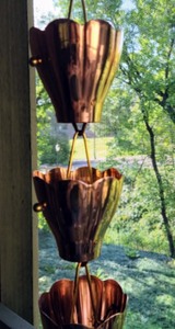 lot 102 image: Cascading Copper Rain Chain