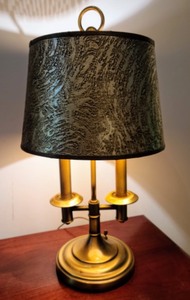 lot 116 image: Gold Table Lamp