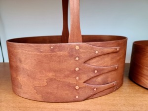 lot 119 image: R.J. Malone Wood Shaker Style Baskets
