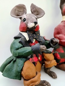 lot 151 image: Mouse and Bunny Figurines