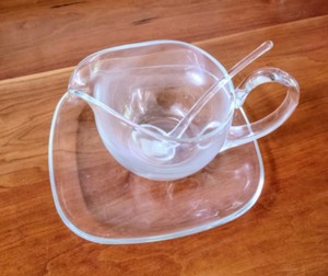 lot 179 image: Crate and Barrel Glass Servingware