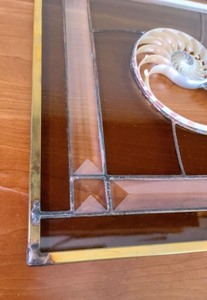 lot 222 image: Stained Glass Panel