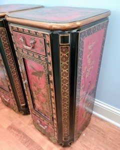 lot 223 image: Pair of Decorative Accent Drawers- Pedestals