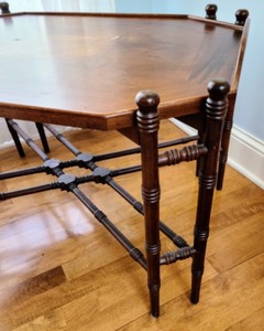 lot 225 image: Tray Topped Accent Table