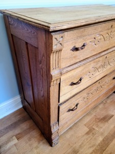 lot 232 image: Antique Wood Dresser