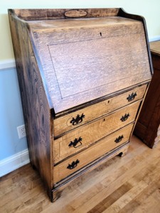 lot 236 image: Antique Oak Secretary