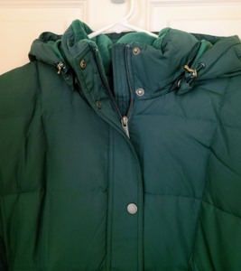 lot 339 image: New Lands End Quilted Down Coat
