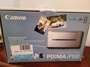 lot 147 image: Cannon Pixma iP100 Inkjet Photo Printer