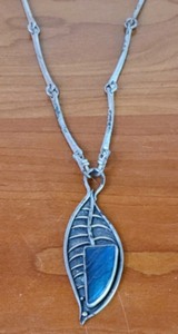 lot 399 image: Sterling Silver and TurquoiseLapis Necklace