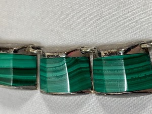 lot 459 image: Sterling and Malachite Necklace