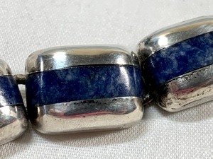 lot 460 image: Sterling and Lapis Bracelet