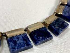 lot 458 image: Sterling and Lapis Necklace