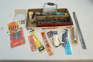 lot 124 image: Hand drill and drill bits