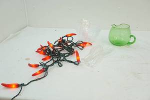 lot 194 image: Lights, bowls and pitcher