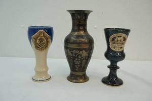 lot 55 image: Vase and challises
