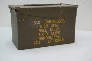 lot 81 image: Military ammo canister