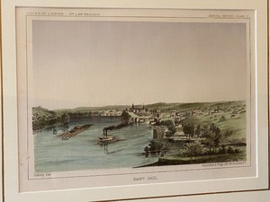 lot 96 image: Framed Antique Lithograph Depicting St. Paul after a Sketch by John Mix Stanley