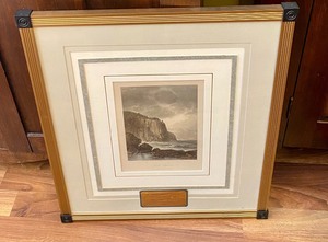 lot 19 image: Antique Hand Colored Steel Engraving From Picturesque America by William Cullen Bryant