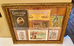 lot 14 image: Framed Variety of Vintage Advertising from Minneapolis & St. Paul