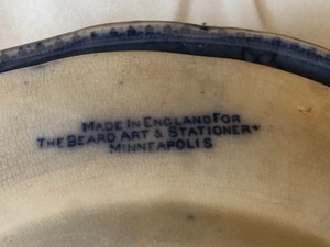 lot 55 image: Vintage Flow Blue Dishes