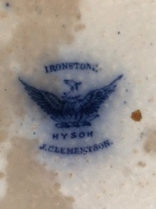lot 56 image: Three Flow Blue Items