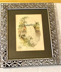 lot 192 image: Vintage Drawing of Minnehaha Falls