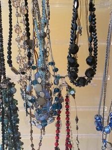 lot 183 image: Variety of Necklaces on Display Stand