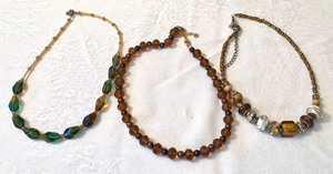 lot 185 image: (3) Beaded Necklaces