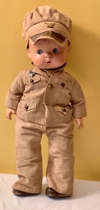 lot 144 image: Vintage Effanbee Skippy Solider Doll