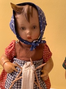 lot 147 image: Three Vintage Goebel Dolls - Peterle, Gretl and Seppl