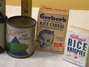 lot 164 image: Miniature Canned Libbys Vegetables and More