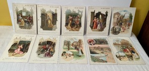 lot 261 image: Antique Ephemera Early 1900s French Advertising Cards Au Bon Marche