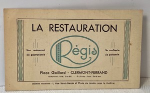 lot 255 image: Antique French Advertising Card