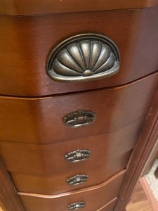 lot 251 image: Jewelry Armoire Storage Cabinet