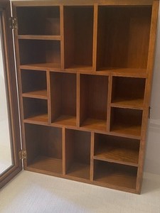 lot 310 image: Wall Mounted Shadow Box Display Case