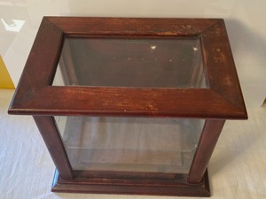 lot 303 image: Petite Vintage A.N. Russell & Sons Co. Tabletop Glass Display Case