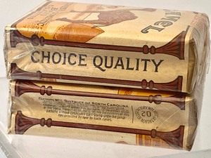 lot 307 image: Two Packs WW2 Military Camel Cigarettes Sealed in Package w Free Tobacco Tax Label