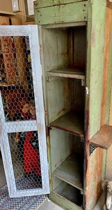 lot 391 image: Primitive Vintage Cabinet