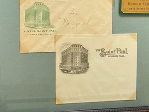 lot 336 image: Framed Circa 1915 St. Paul Hotel Stationery