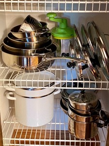 lot 442 image: Large Lot of Cookware- a Closet Full
