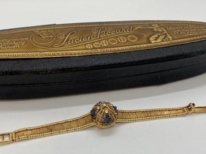 lot 222 image: Gorgeous Lucien Piccard 14k Ladies Watch w Diamonds