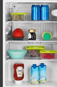 Insignia - 2.6 Cu. Ft. Mini Fridge - Black